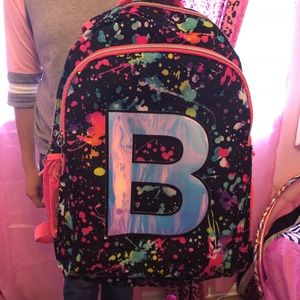 Justice “B” backpack !!! WITH LUNCH BOX! 💕